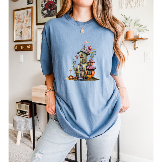 Charlotte's Comfy Abode | Cottage Core | Blue Jean | Comfort Colors | D & A Apparel